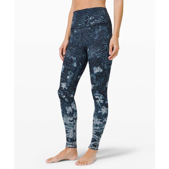 Lululemon Womens Align Pant 28” in Indigo Lace Starlight Multi Size 2 Athleisure - Picture 2 of 9
